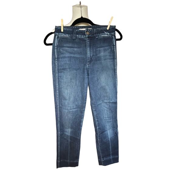 AMO Audrey Eclipse High Rise Denim Jeans in Shadow‎ Play Size 25 - Picture 1 of 4